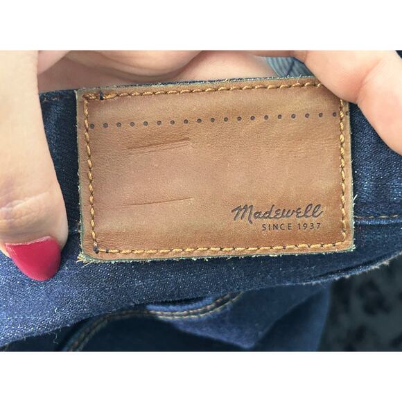 Madewell Jeans Size 29 Low Rise Dark Wash Rail Straight Preppy Officecore READ - Picture 9 of 9